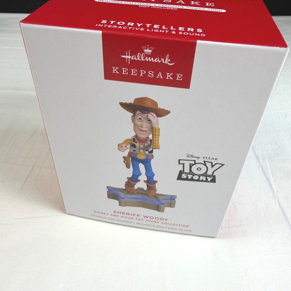 Hallmark Ornament Toy Story Woody Storytellers Light Sound QXD7275 New in Box